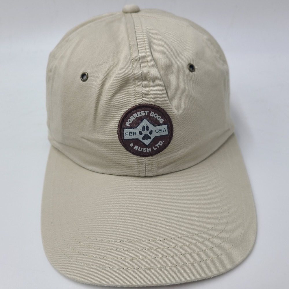 Forrest Bogg & Rush Ltd Hat Strapback Beige Outdoors Paw Print Cotton Casual Men